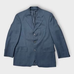 Vintage Polo University Club Ralph Lauren Blue Wool Sport Coat Men's 39 Short